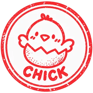 Chick stamp